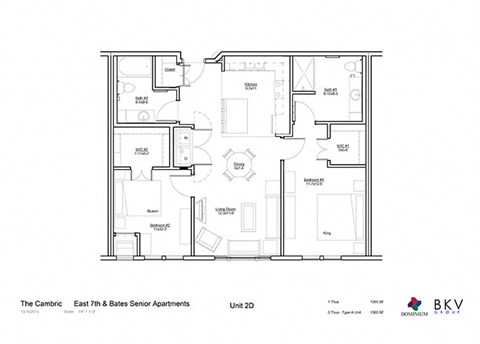 2 Bedroom Floor Plan